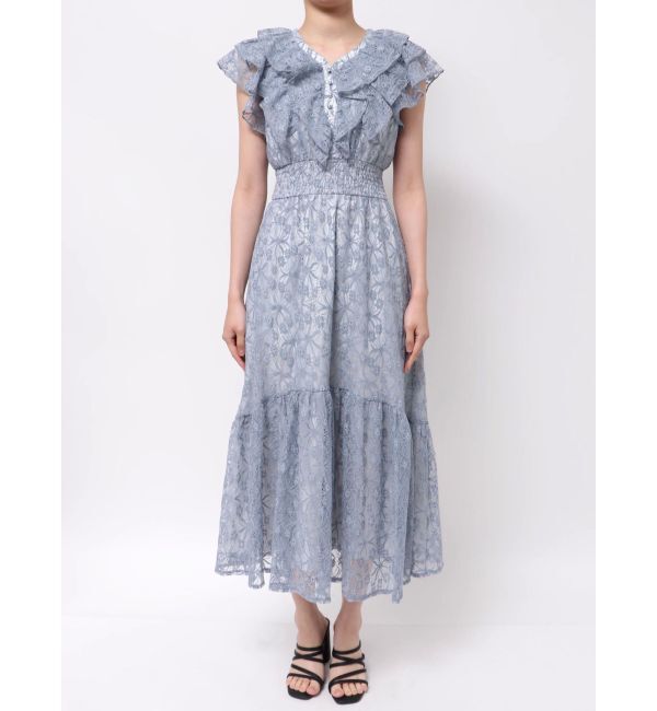 dazzlin「【WEB限定】バックリボンレースノースリワンピース」|ワンピース|