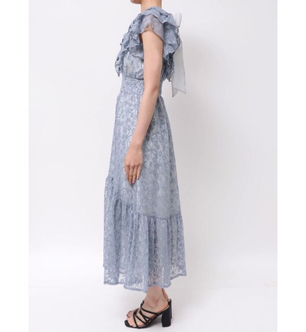 dazzlin「【WEB限定】バックリボンレースノースリワンピース」|ワンピース|