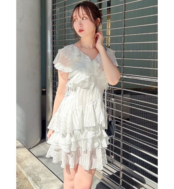 dazzlin「バリエフルイドミニワンピース」|ワンピース|