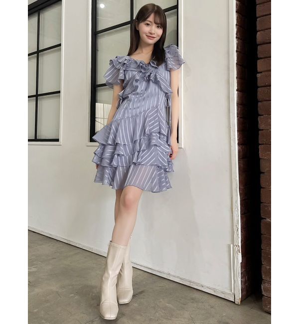 dazzlin「バリエフルイドミニワンピース」|ワンピース|