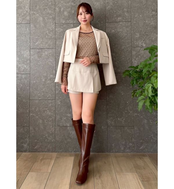 dazzlin「ロングフィットブーツ」|ロングブーツ|