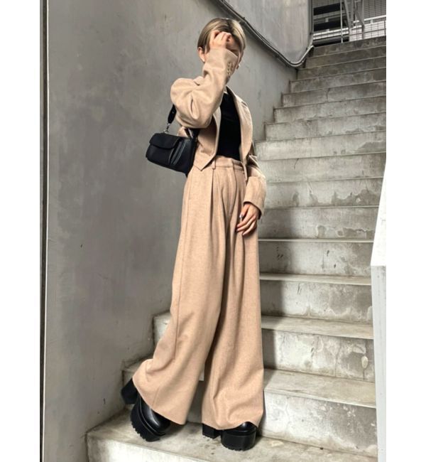 EMODA「ウールブレンドワイドパンツ」|その他|