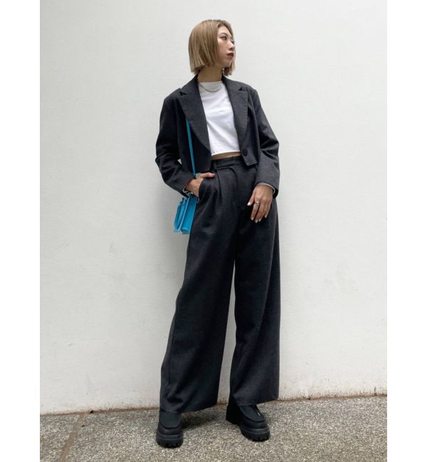 EMODA「ウールブレンドワイドパンツ」|その他|