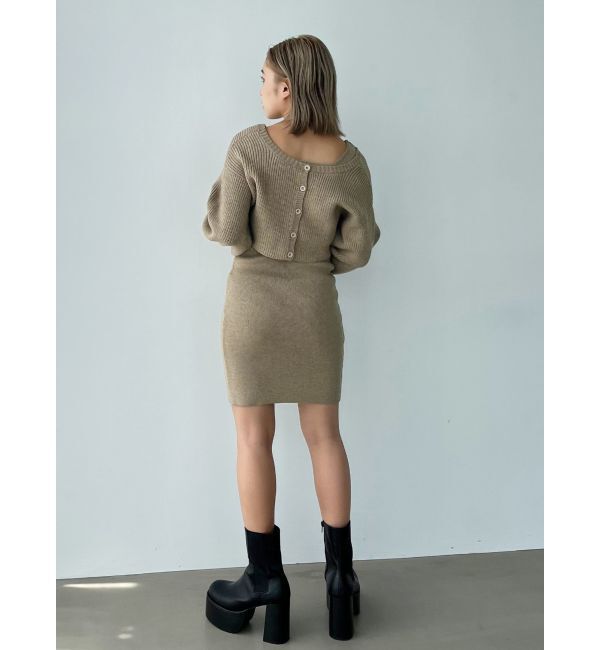 EMODA「2ピースダブルフェイスニットワンピース」|ワンピース|