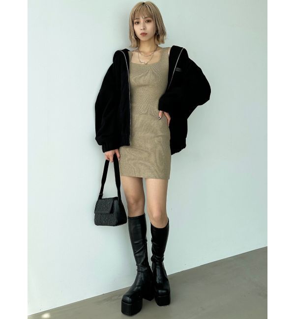 EMODA「2ピースダブルフェイスニットワンピース」|ワンピース|