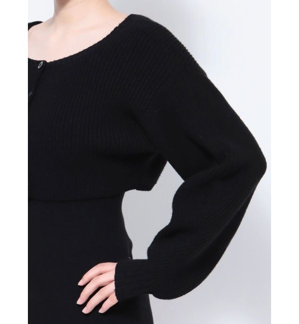 EMODA「2ピースダブルフェイスニットワンピース」|ワンピース|