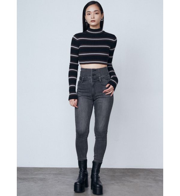 EMODA「【ELDER】SYMハイウエストデニム」|デニム|