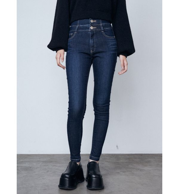 EMODA「【ELDER】SYMハイウエストデニム」|デニム|インディゴ