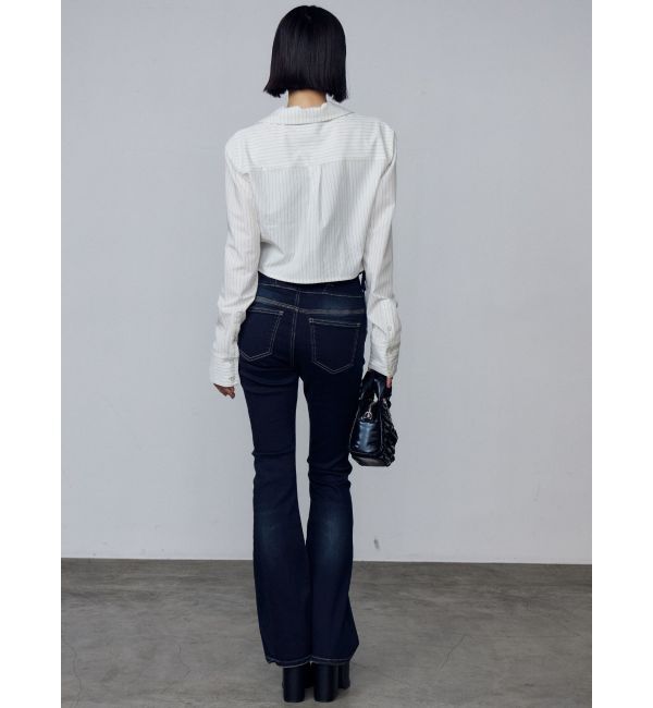 EMODA「レースアップショートシャツ」|シャツ・ブラウス|