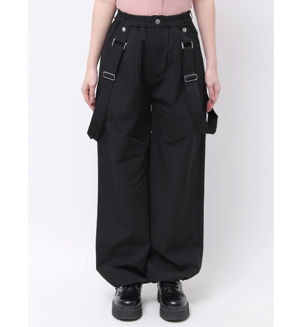 EMODA「NYLON LOOSE SUSPENDER PT」|その他|ブラック