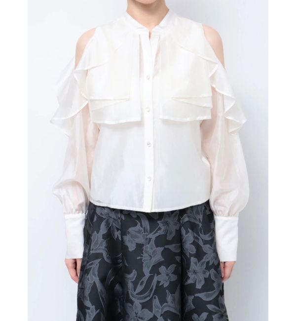 MERCURYDUO「ラッフルスリーブシャツ」|シャツ・ブラウス|