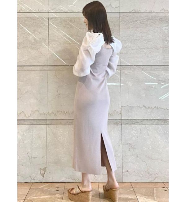 MERCURYDUO「2WAYドレープスリーブボレロセットニットワンピース」|ワンピース|