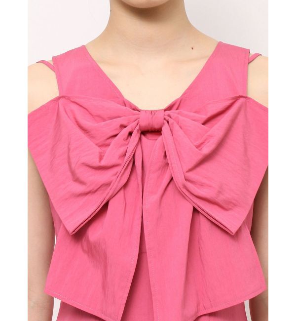 MERCURYDUO「ビックリボンタイプライターワンピース」|ワンピース|