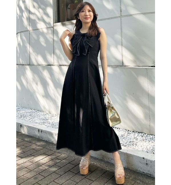 MERCURYDUO「ビックリボンタイプライターワンピース」|ワンピース|