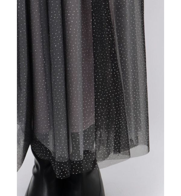 MERCURYDUO「2WAYチュールニットドッキングワンピース」|ワンピース|