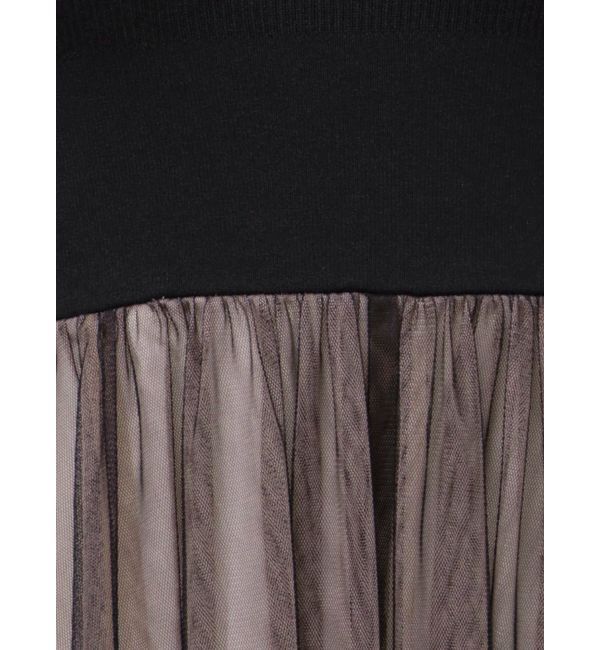 MERCURYDUO「2WAYチュールニットドッキングワンピース」|ワンピース|