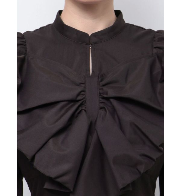 MERCURYDUO「フロントBIGリボンフレアワンピース」|ワンピース|