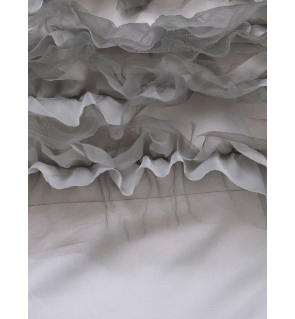 MERCURYDUO「シアーMIXフリルマーメイドワンピース」|ワンピース|