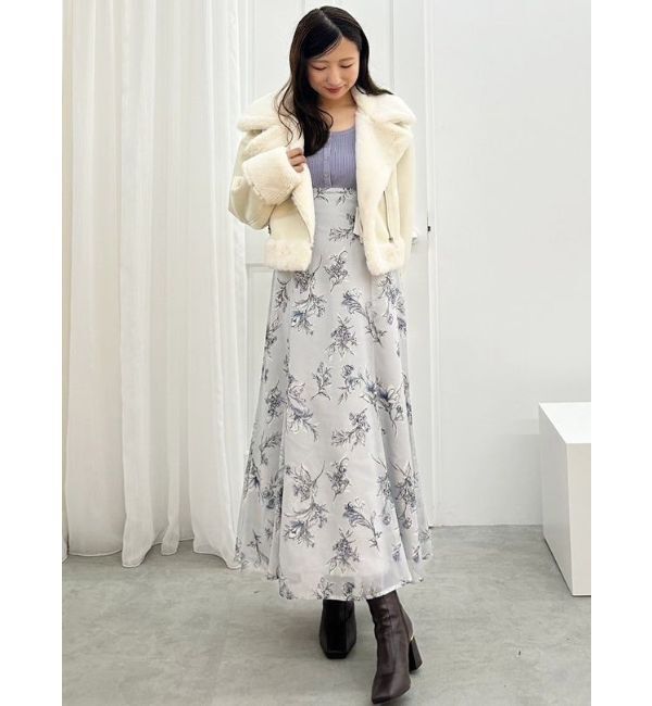 MERCURYDUO「カーディガンライクニットドッキングワンピース」|ワンピース|