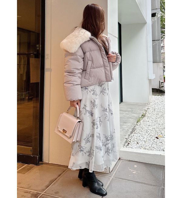 MERCURYDUO「カーディガンライクニットドッキングワンピース」|ワンピース|