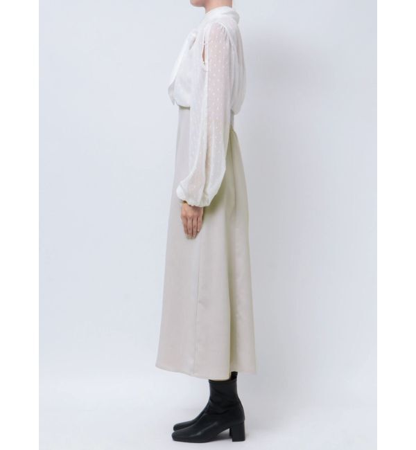 MERCURYDUO「シアーブラウスドッキングフレアワンピース」|ワンピース|