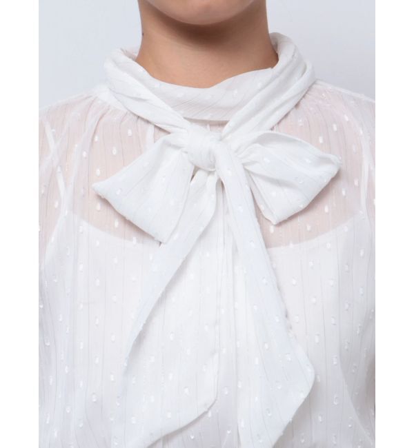 MERCURYDUO「シアーブラウスドッキングフレアワンピース」|ワンピース|