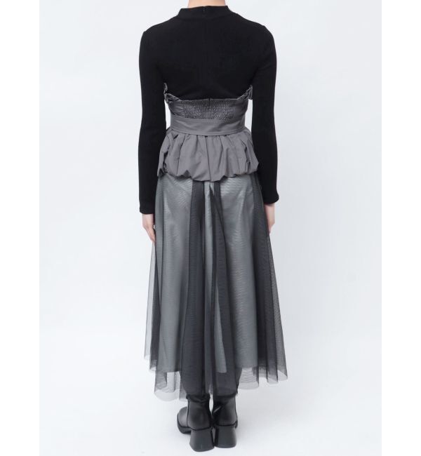 MERCURYDUO「バルーンビスチェドッキングワンピース」|ワンピース|