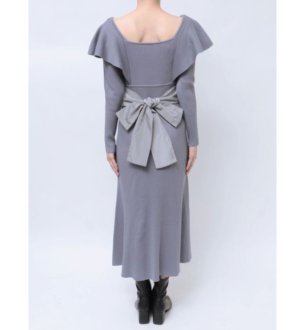 MERCURYDUO「2WAYラッフルマーメイドニットワンピース」|ワンピース|