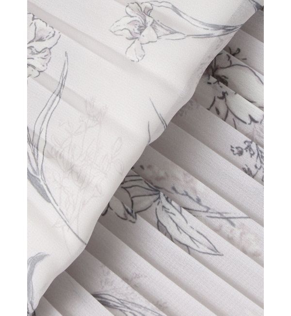 MERCURYDUO「花柄プリーツティアードワンピース」|ワンピース|