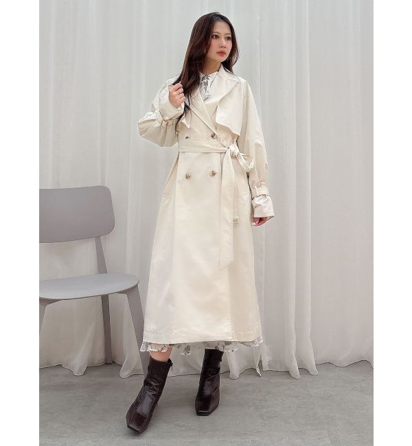 MERCURYDUO「ラッフルフラワープリントワンピース」|ワンピース|