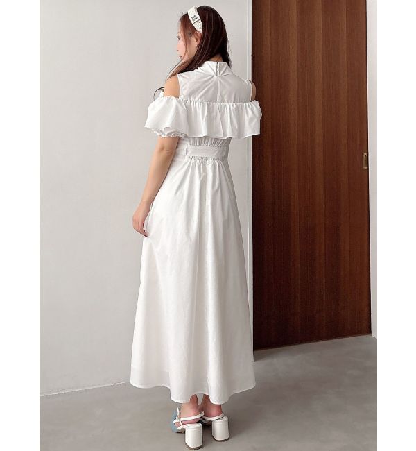 MERCURYDUO「【MARY QUANTコラボ】ラッフルシャツワンピース」|ワンピース|