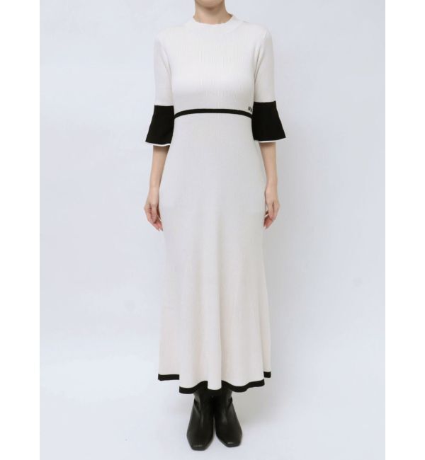 MERCURYDUO「【MARY QUANTコラボ】バックシャンデイジーストラップマーメイドニットワンピース」|ワンピース|