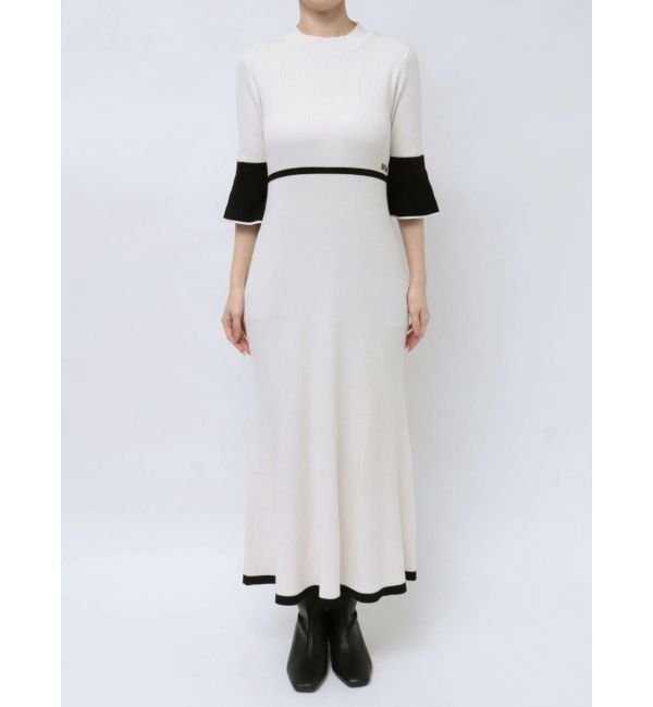 MERCURYDUO「【MARY QUANTコラボ】バックシャンデイジーストラップマーメイドニットワンピース」|ワンピース|