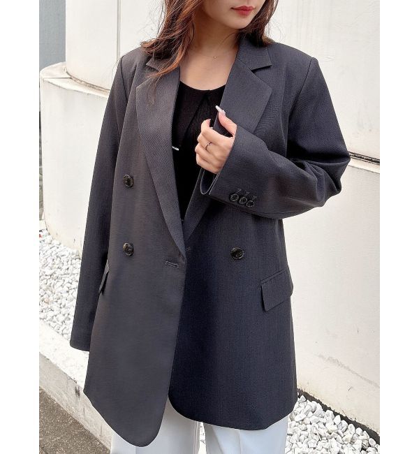 MERCURYDUO「オーバーサイズダブルジャケット」|テーラードジャケット|