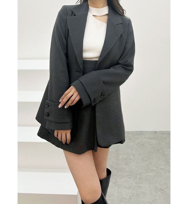 MERCURYDUO「フィットアンドフレアジャケット」|テーラードジャケット|