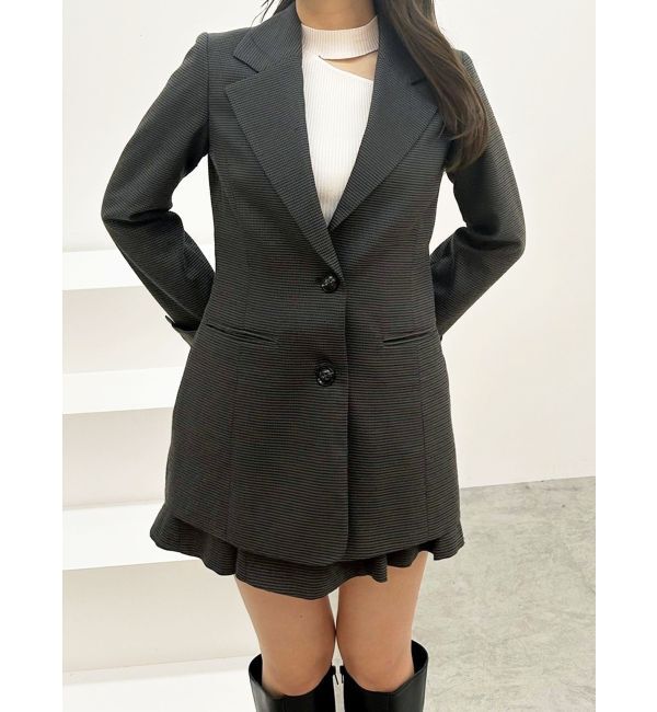 MERCURYDUO「フィットアンドフレアジャケット」|テーラードジャケット|