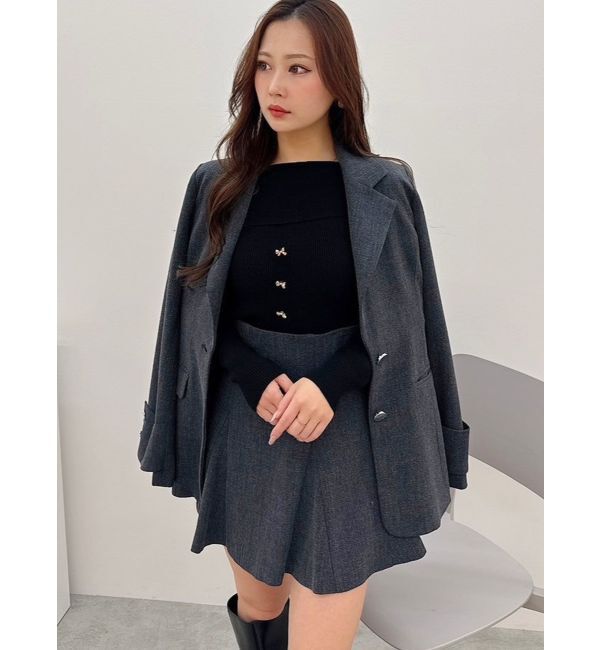 MERCURYDUO「フィットアンドフレアジャケット」|テーラードジャケット|