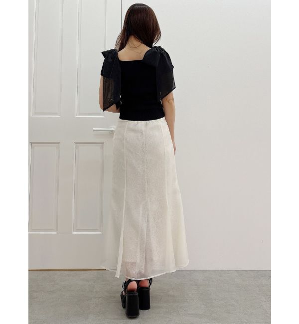 MERCURYDUO「ショルダーリボンニット」|ニット・セーター|