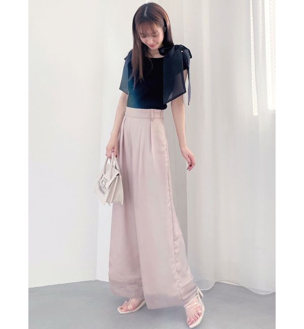 MERCURYDUO「ショルダーリボンニット」|ニット・セーター|