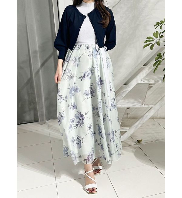 MERCURYDUO「2WAYシアーコンパクトカーディガン」|カーディガン|