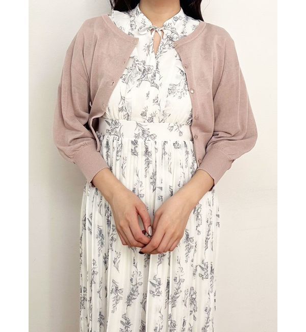 MERCURYDUO「2WAYシアーコンパクトカーディガン」|カーディガン|