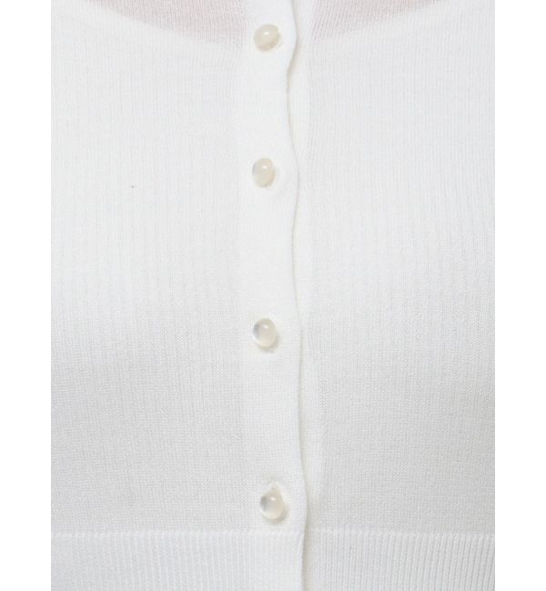 MERCURYDUO「2WAYシアーコンパクトカーディガン」|カーディガン|