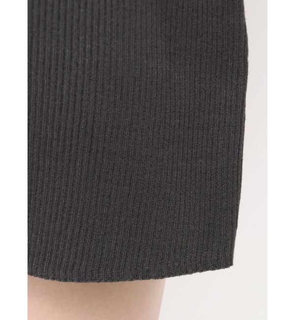 MERCURYDUO「【WEB限定カラーあり】シャツレイヤード風ニットドッキングミニワンピース」|ワンピース|