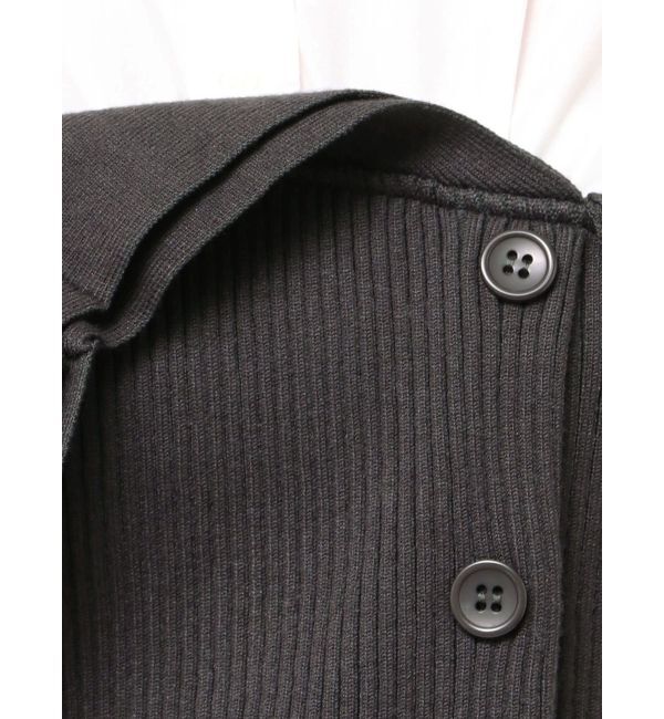 MERCURYDUO「【WEB限定カラーあり】シャツレイヤード風ニットドッキングミニワンピース」|ワンピース|