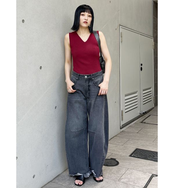 MURUA「付け衿2WAYリブニット」|ニット・セーター|