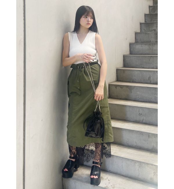 MURUA「付け衿2WAYリブニット」|ニット・セーター|