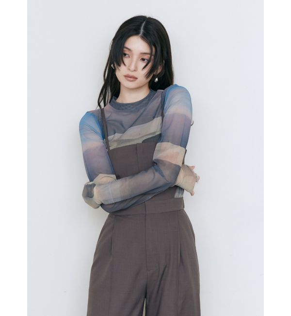 MURUA「Sceneryプリントシアートップス」|Tシャツ・カットソー|