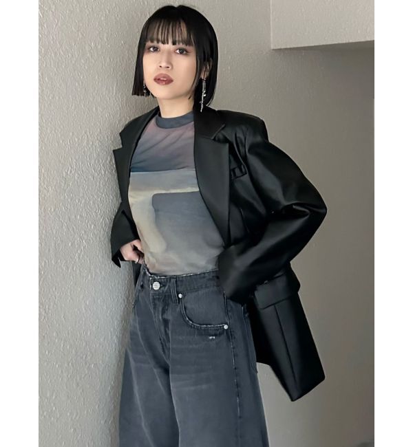 MURUA「Sceneryプリントシアートップス」|Tシャツ・カットソー|