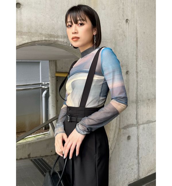 MURUA「Sceneryプリントシアートップス」|Tシャツ・カットソー|