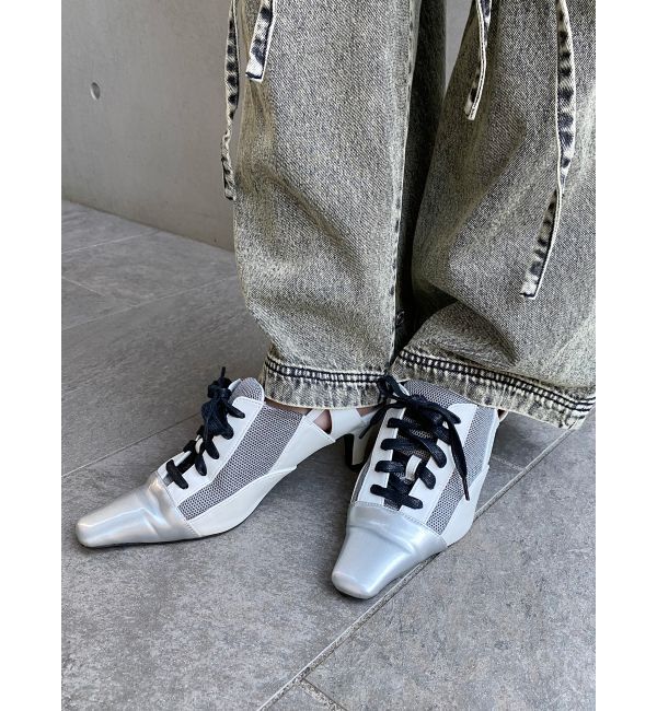 MURUA「ポインテッドトゥスニーカーサンダル」|サンダル|ホワイト